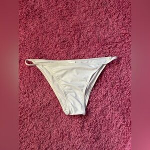 White Bikini Bottoms with Strap sides beach vacation sexy swim